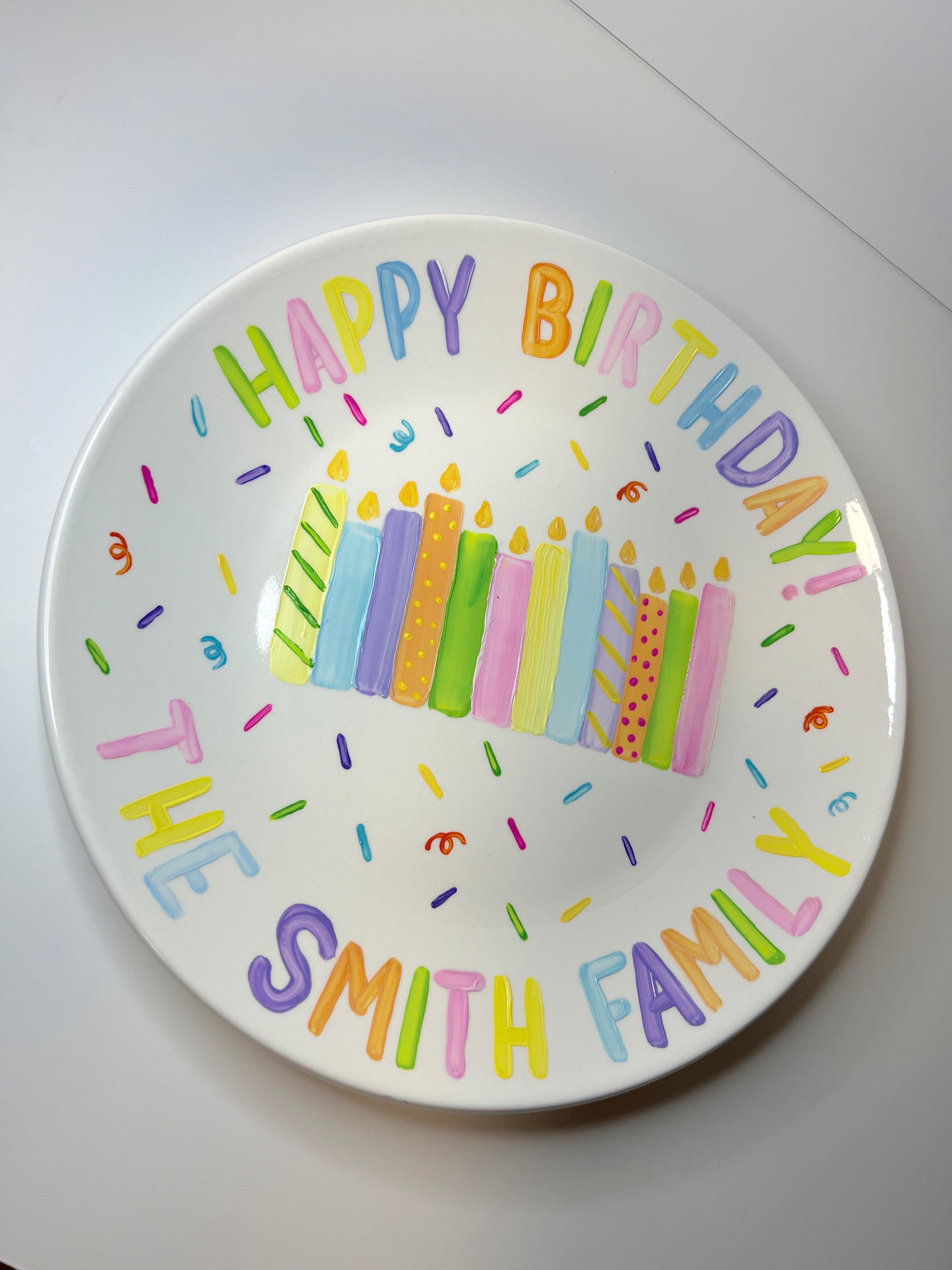 Customizable Celebratory Plate