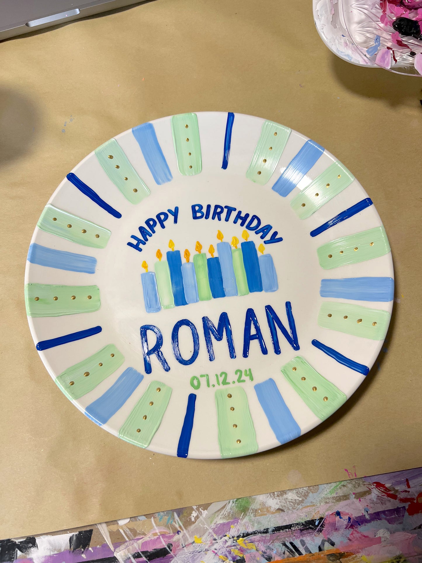 Customizable Celebratory Plate