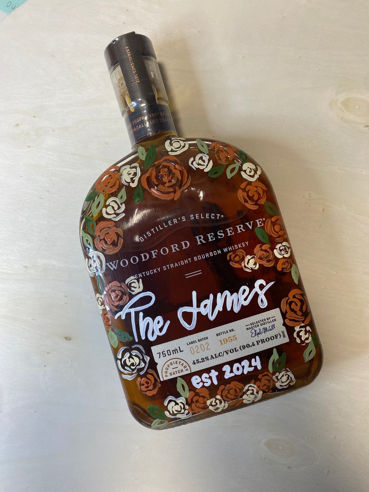 Customizable Celebratory Whiskey Bottle
