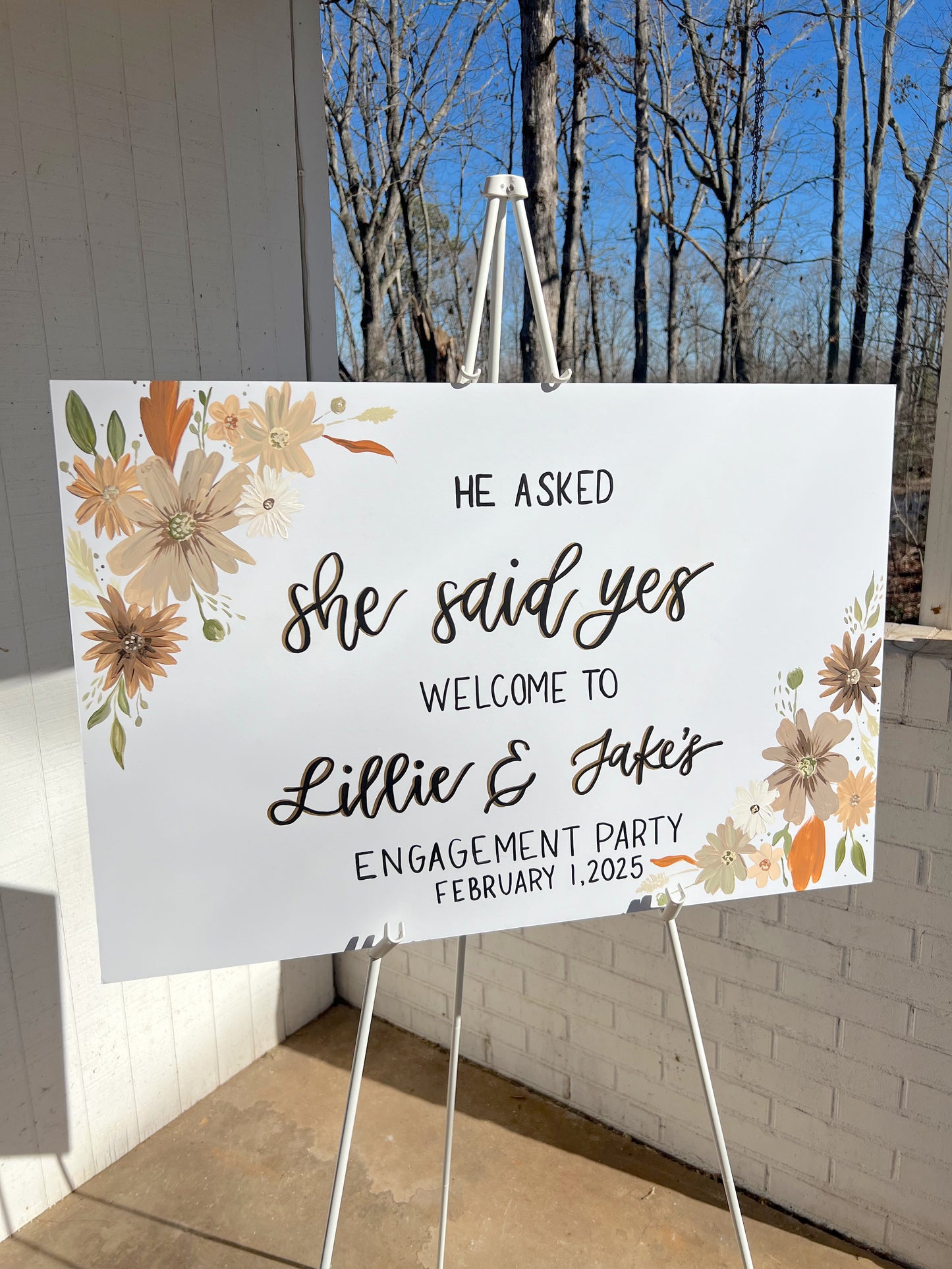 White Easel Rental