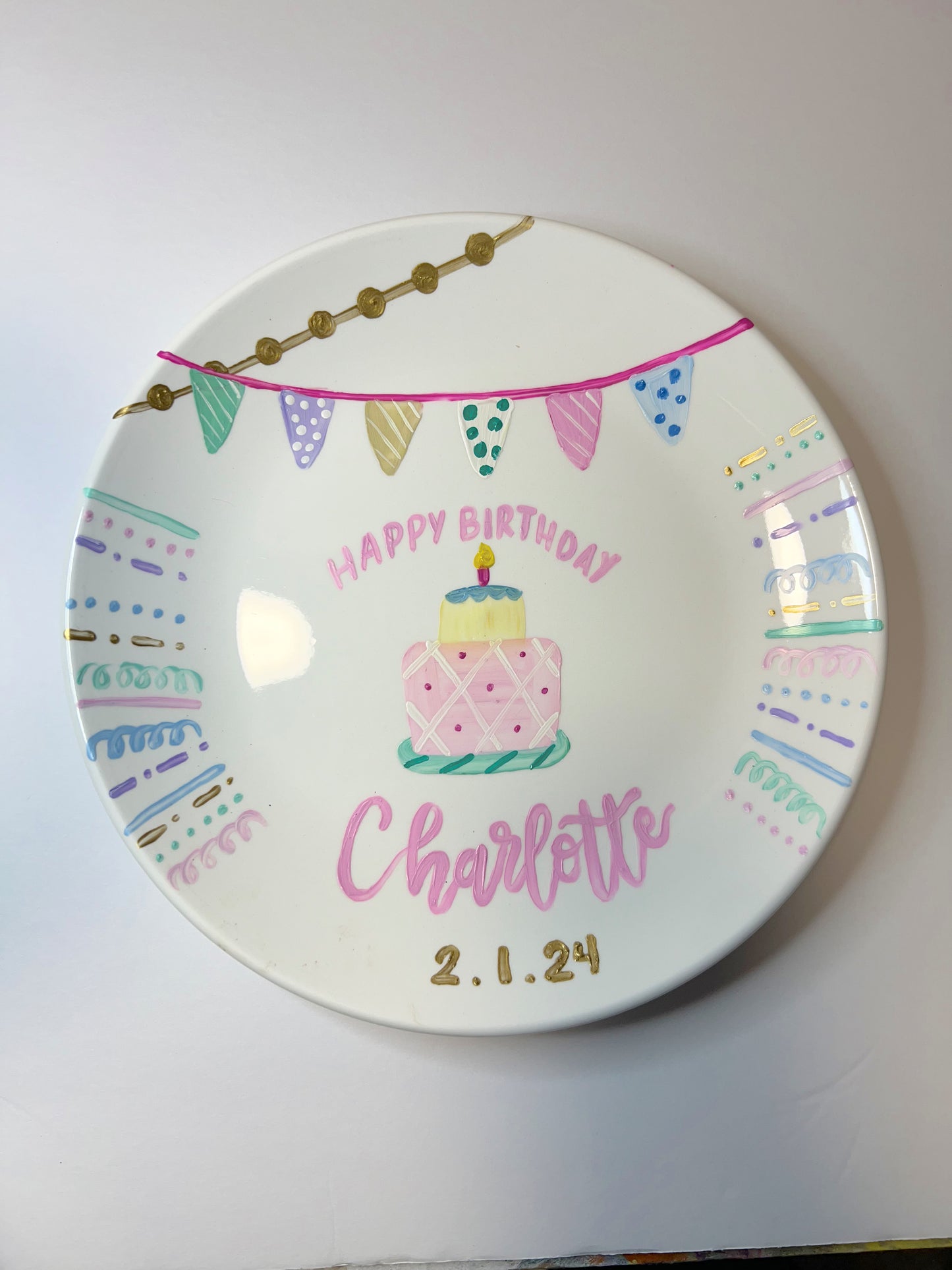 Customizable Celebratory Plate