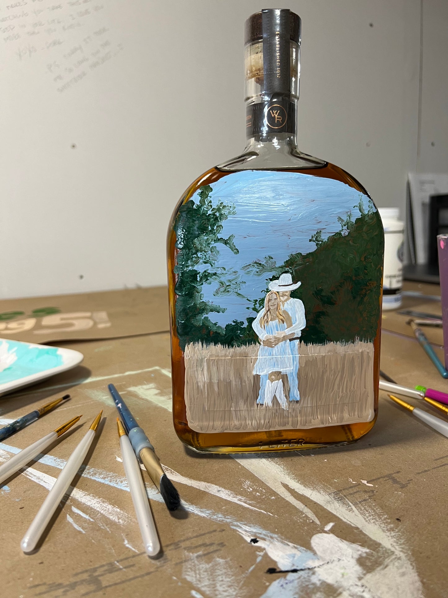 Customizable Celebratory Whiskey Bottle