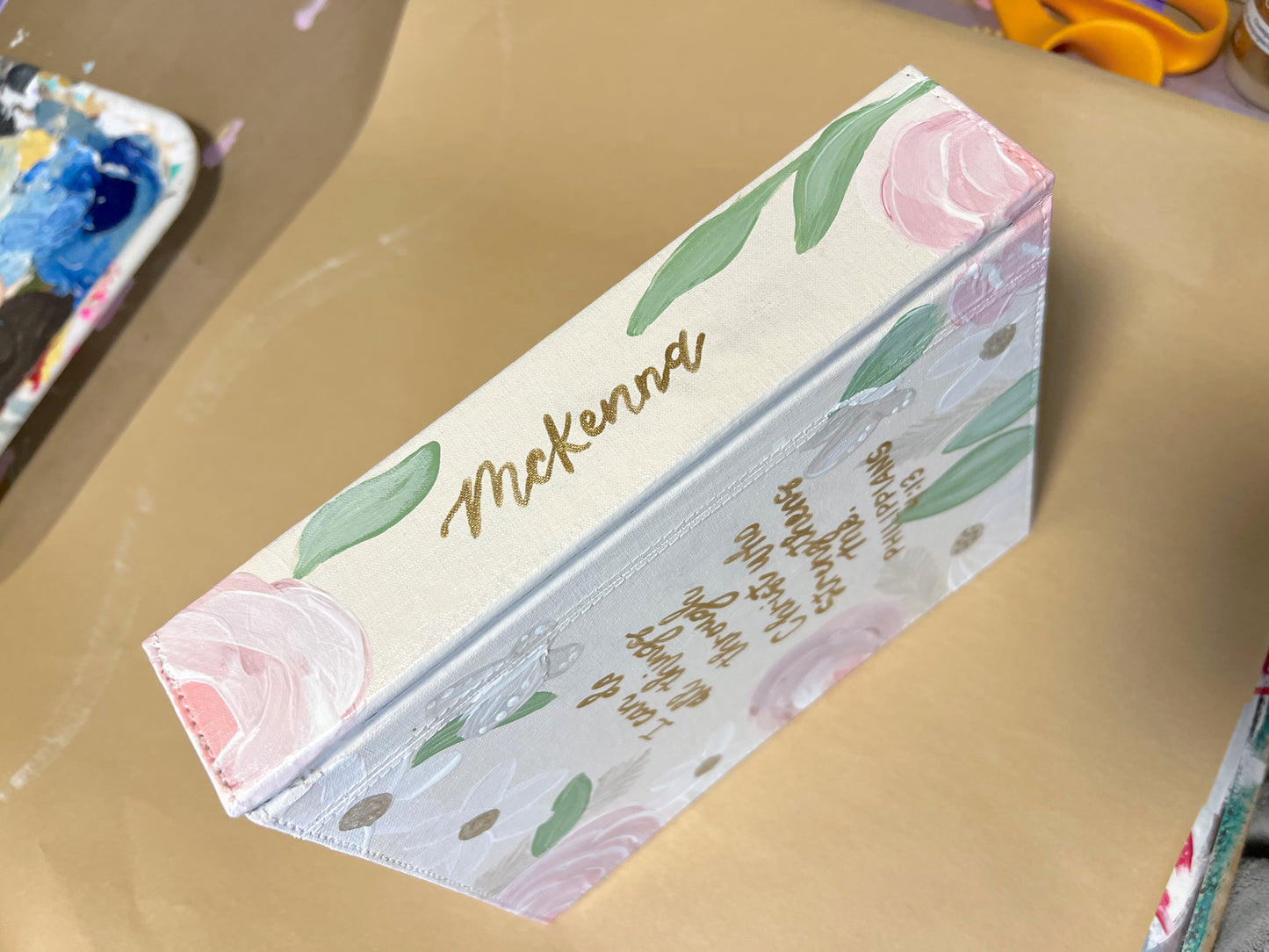 Customizable Hand Painted Bible