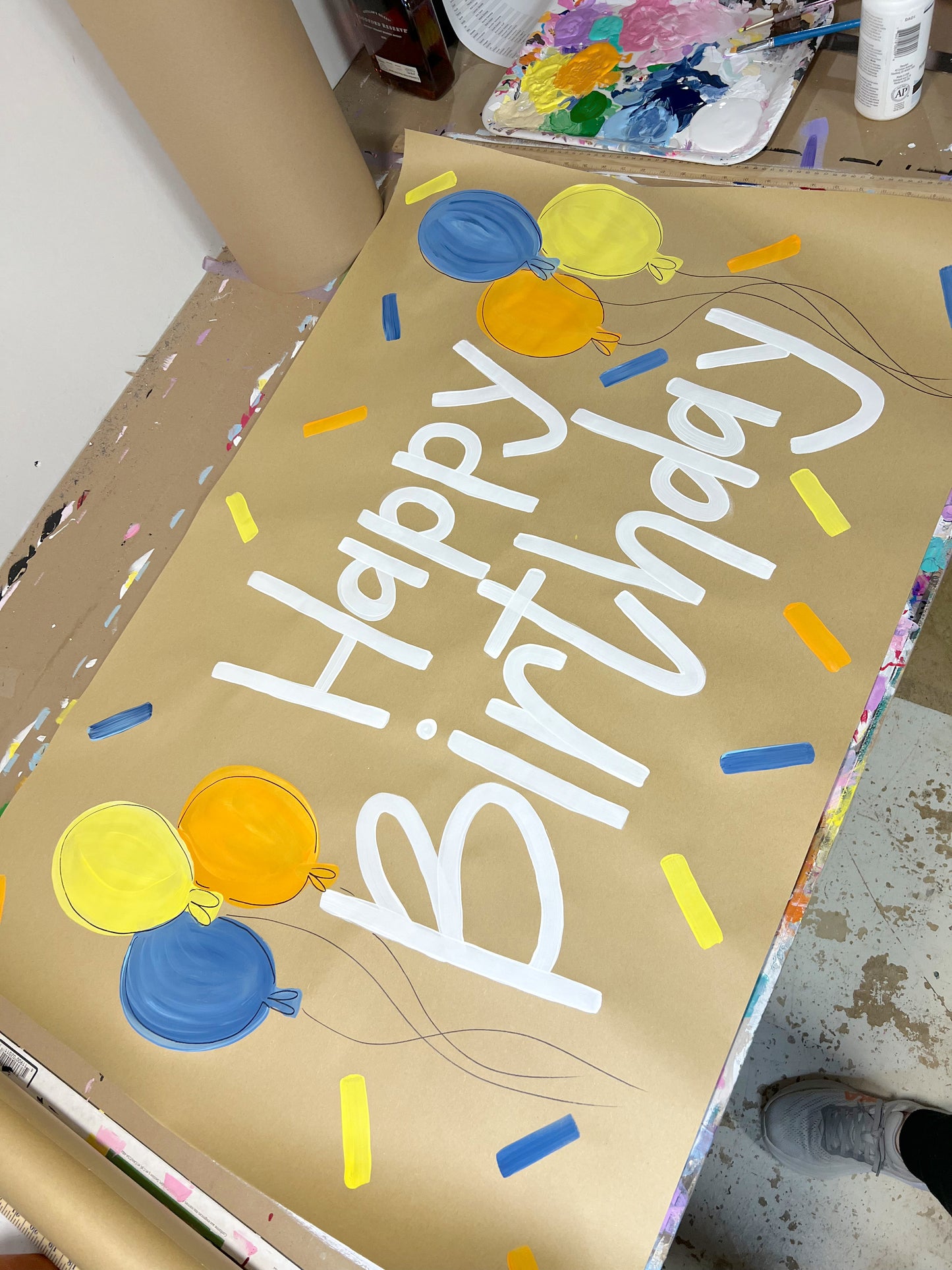 Happy Birthday Balloons #2 - Ready To Ship Banner