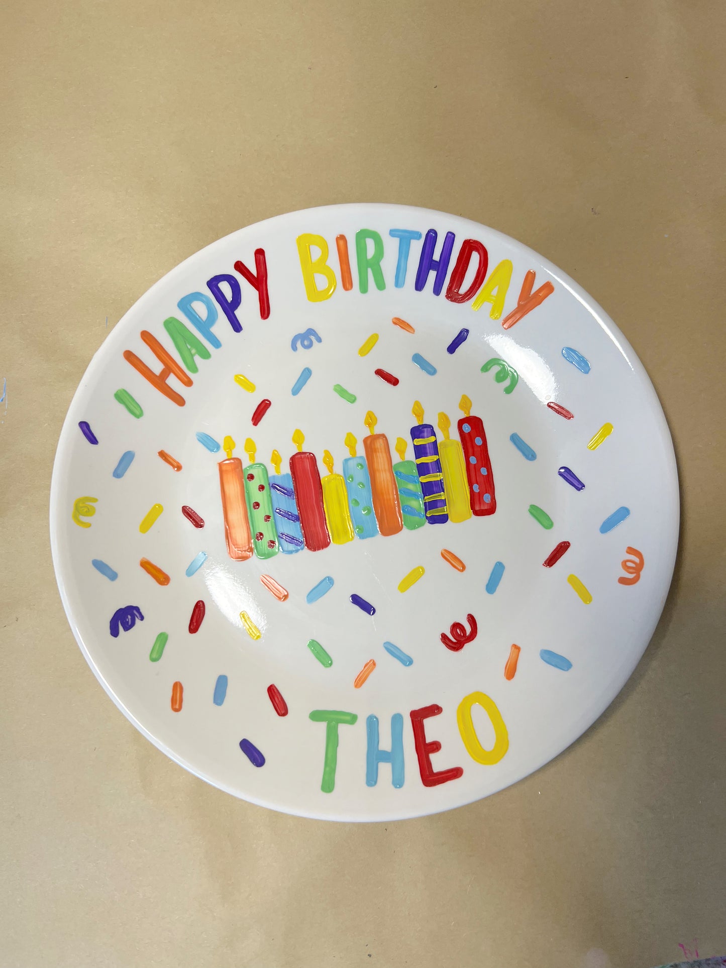 Customizable Celebratory Plate
