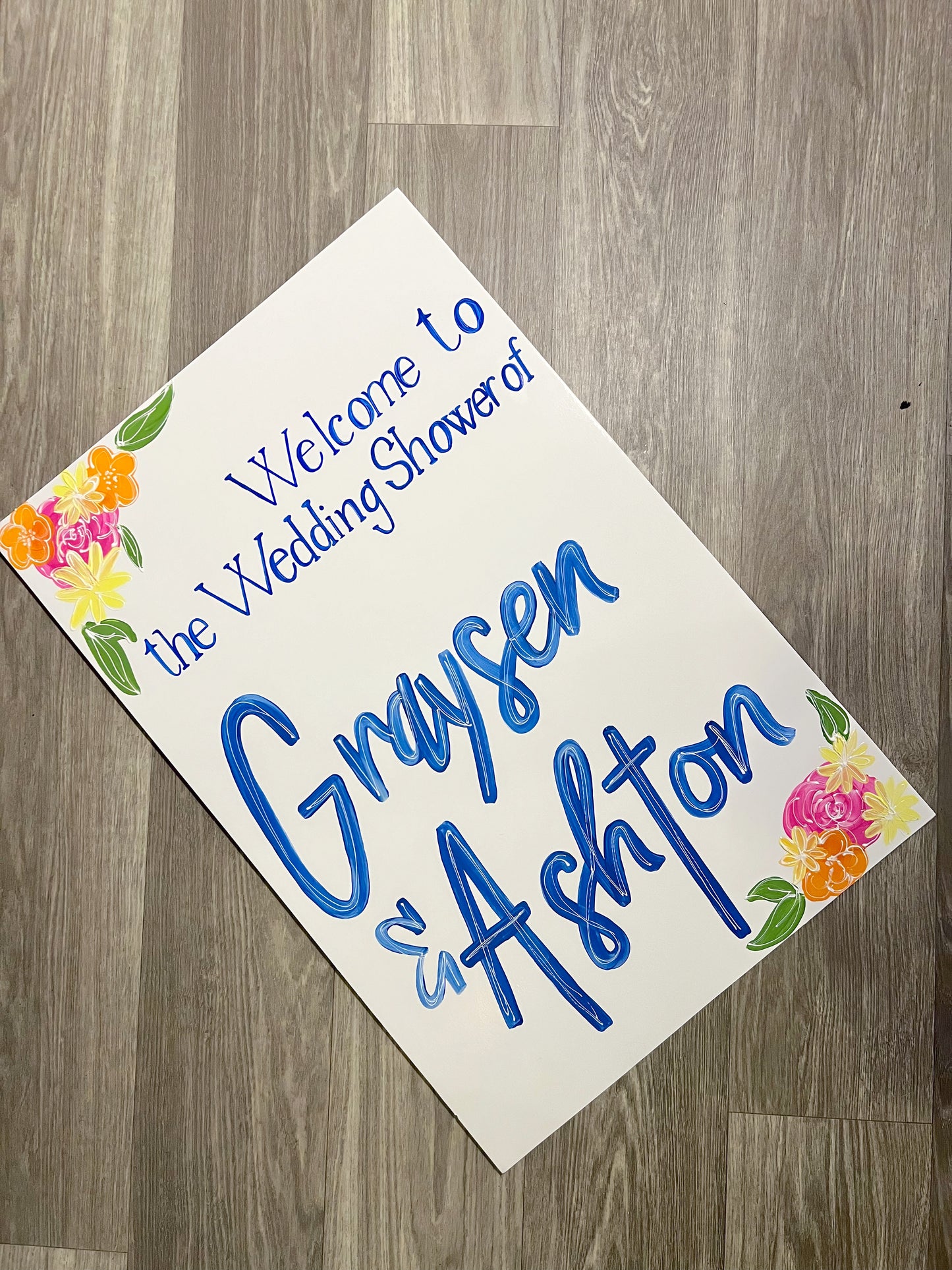 Customizable Hard Board Sign