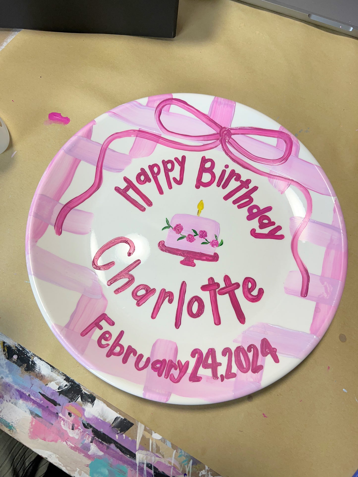 Customizable Celebratory Plate