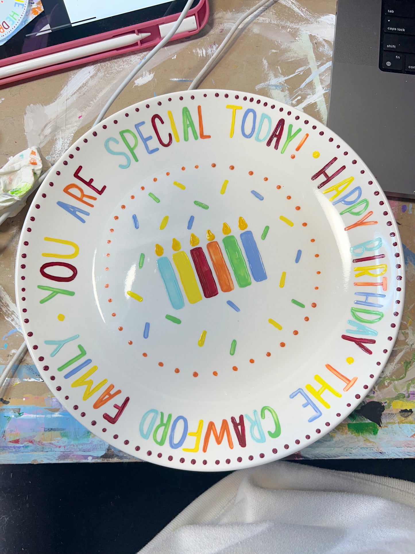 Customizable Celebratory Plate