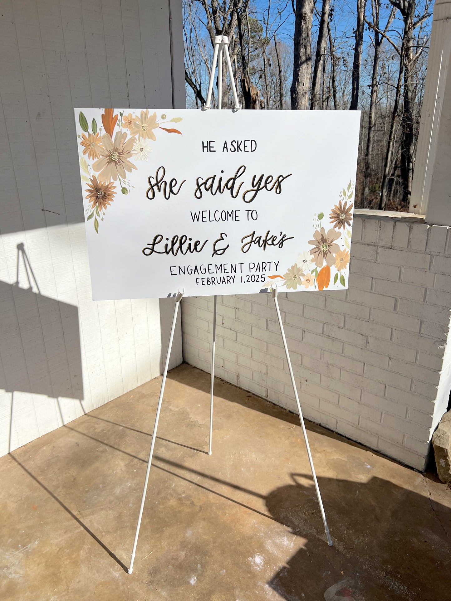 White Easel Rental
