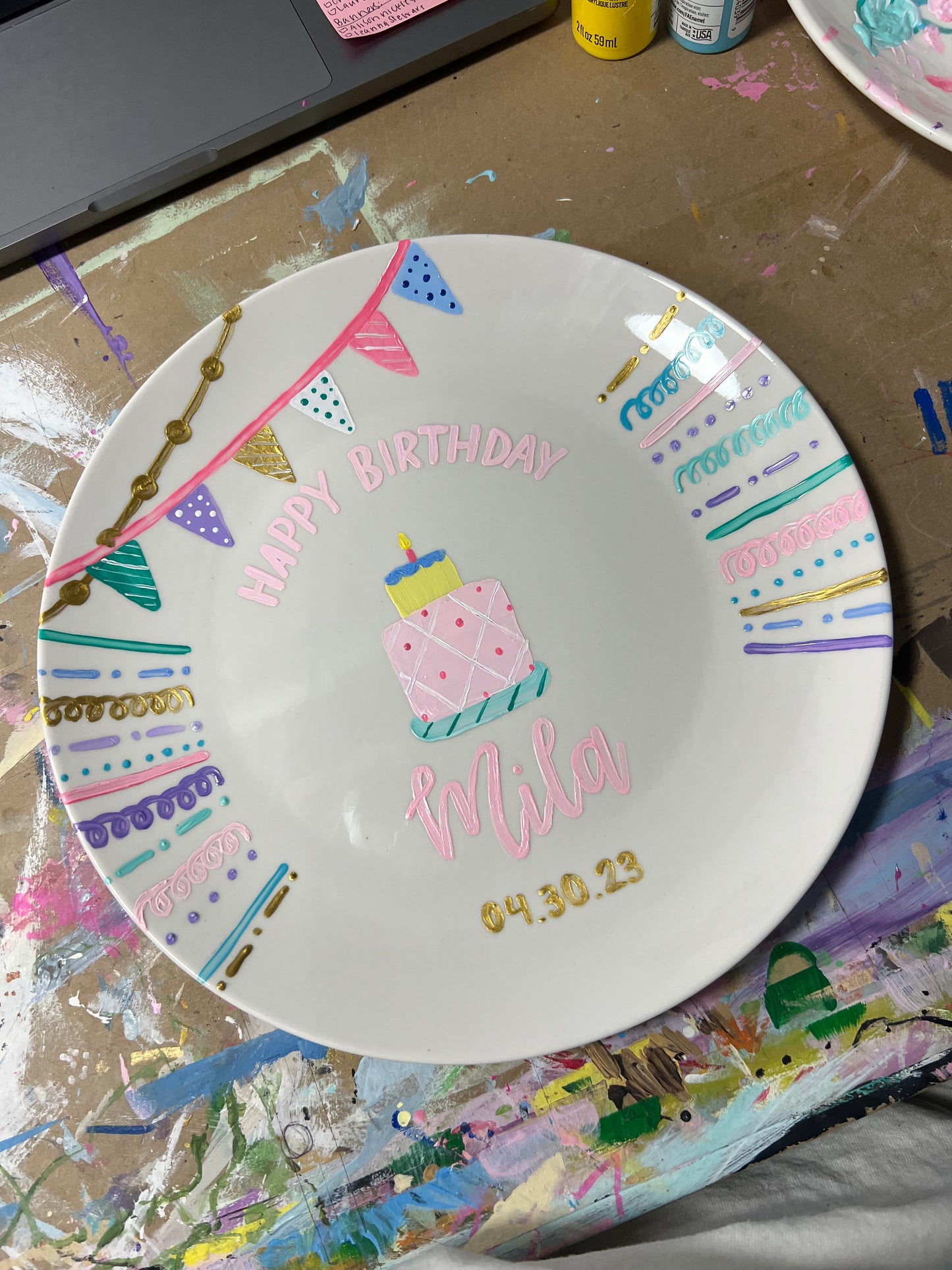 Customizable Celebratory Plate