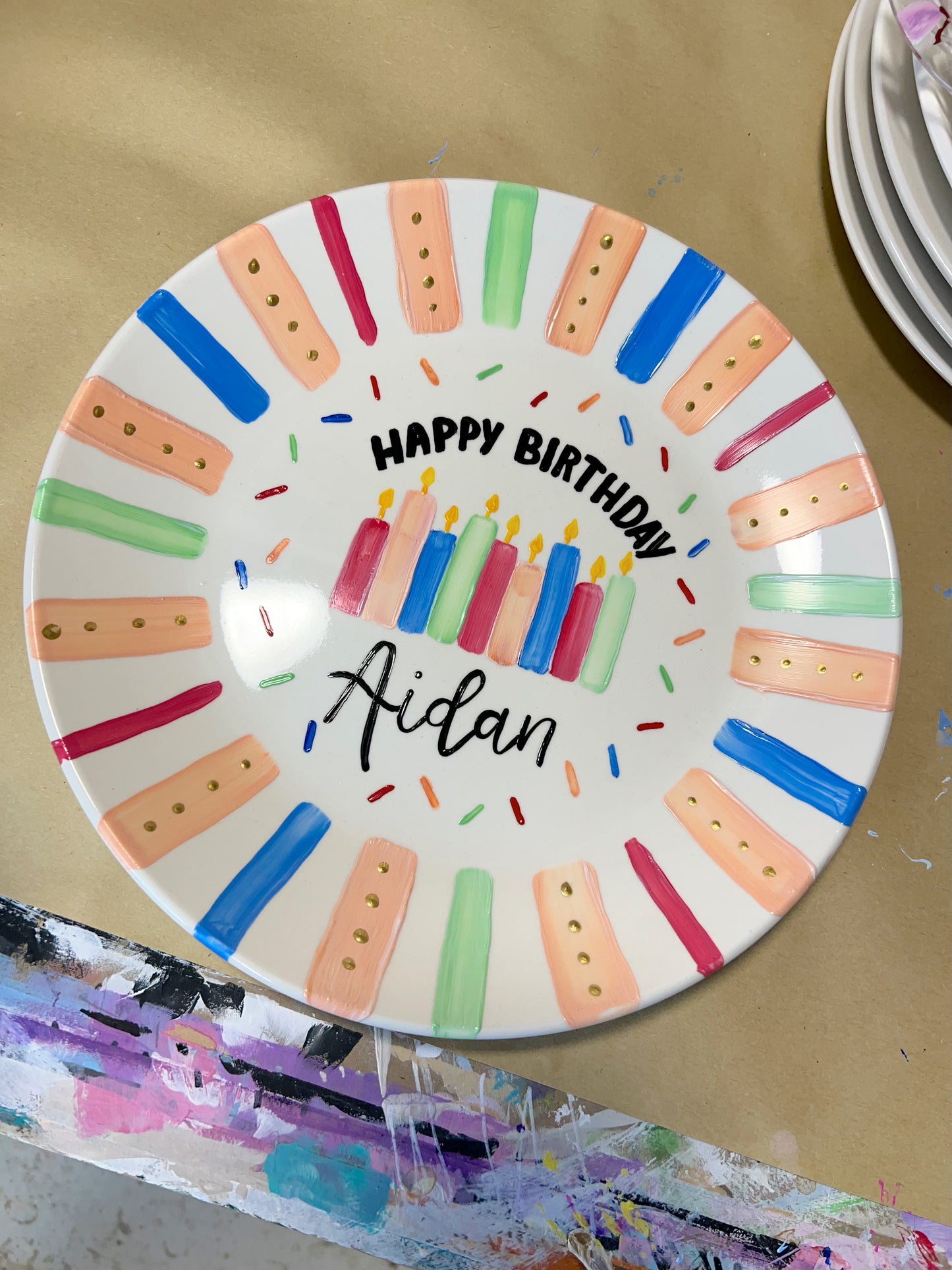 Customizable Celebratory Plate