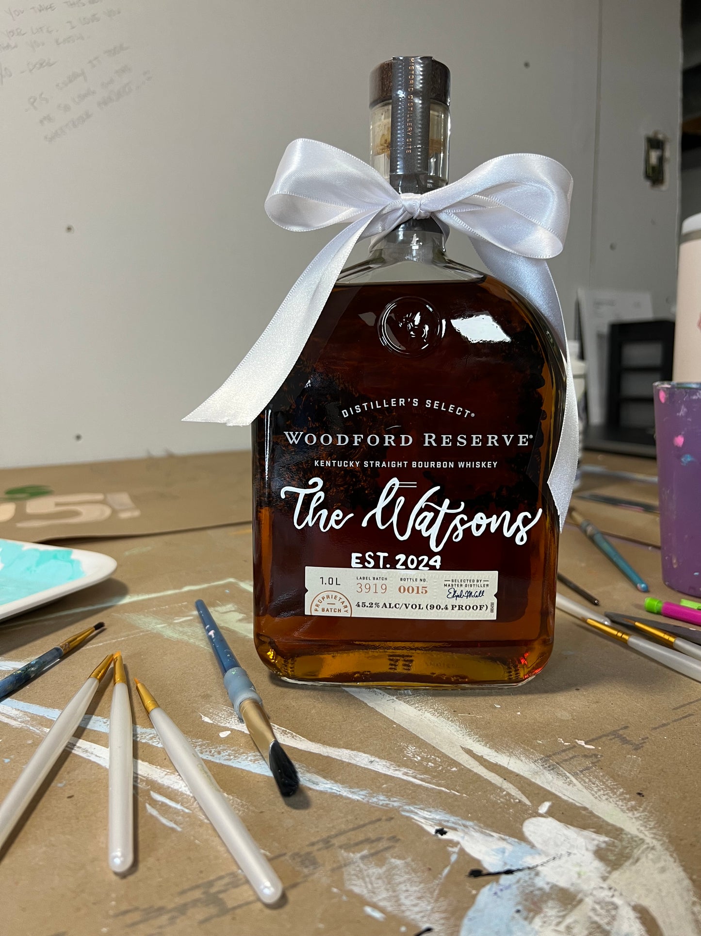 Customizable Celebratory Whiskey Bottle