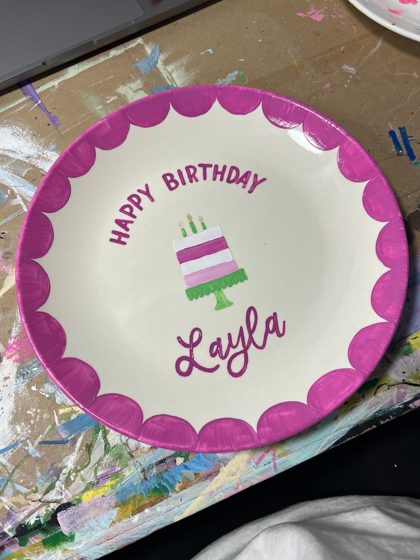 Customizable Celebratory Plate