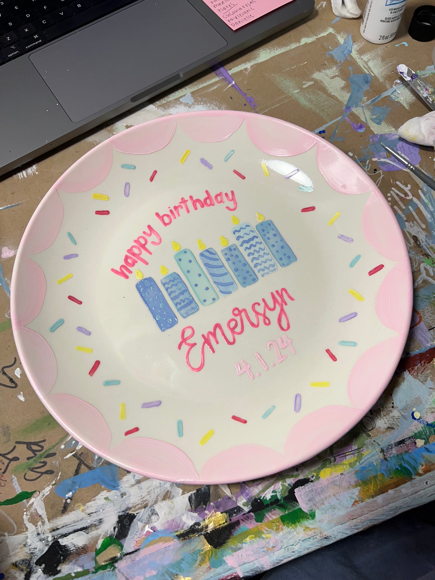 Customizable Celebratory Plate