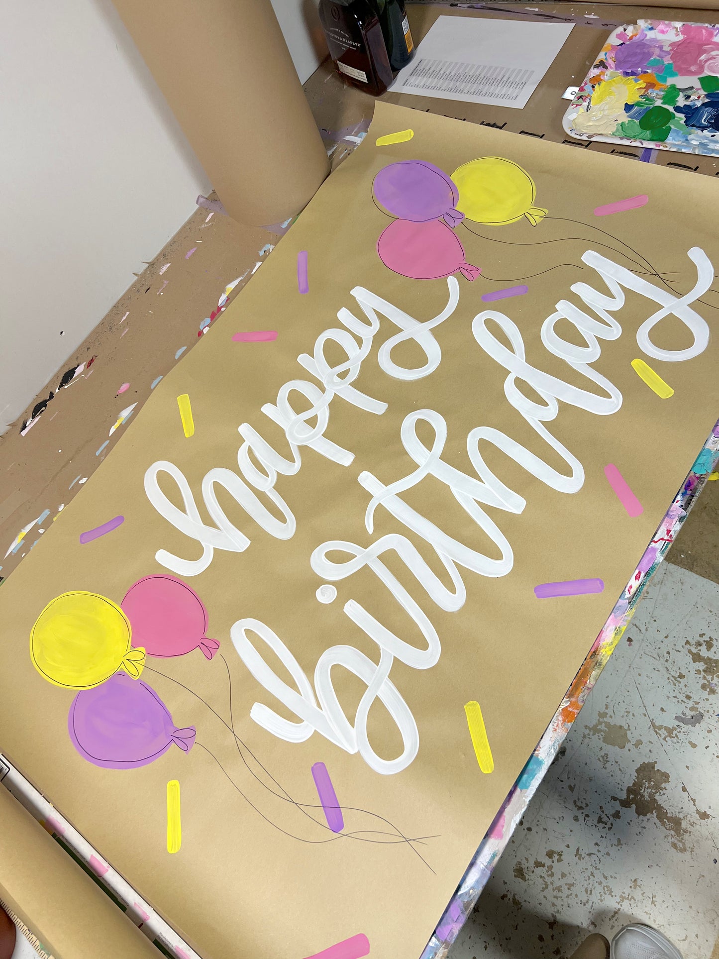 Happy Birthday Balloons #1 - Ready To Ship Banner