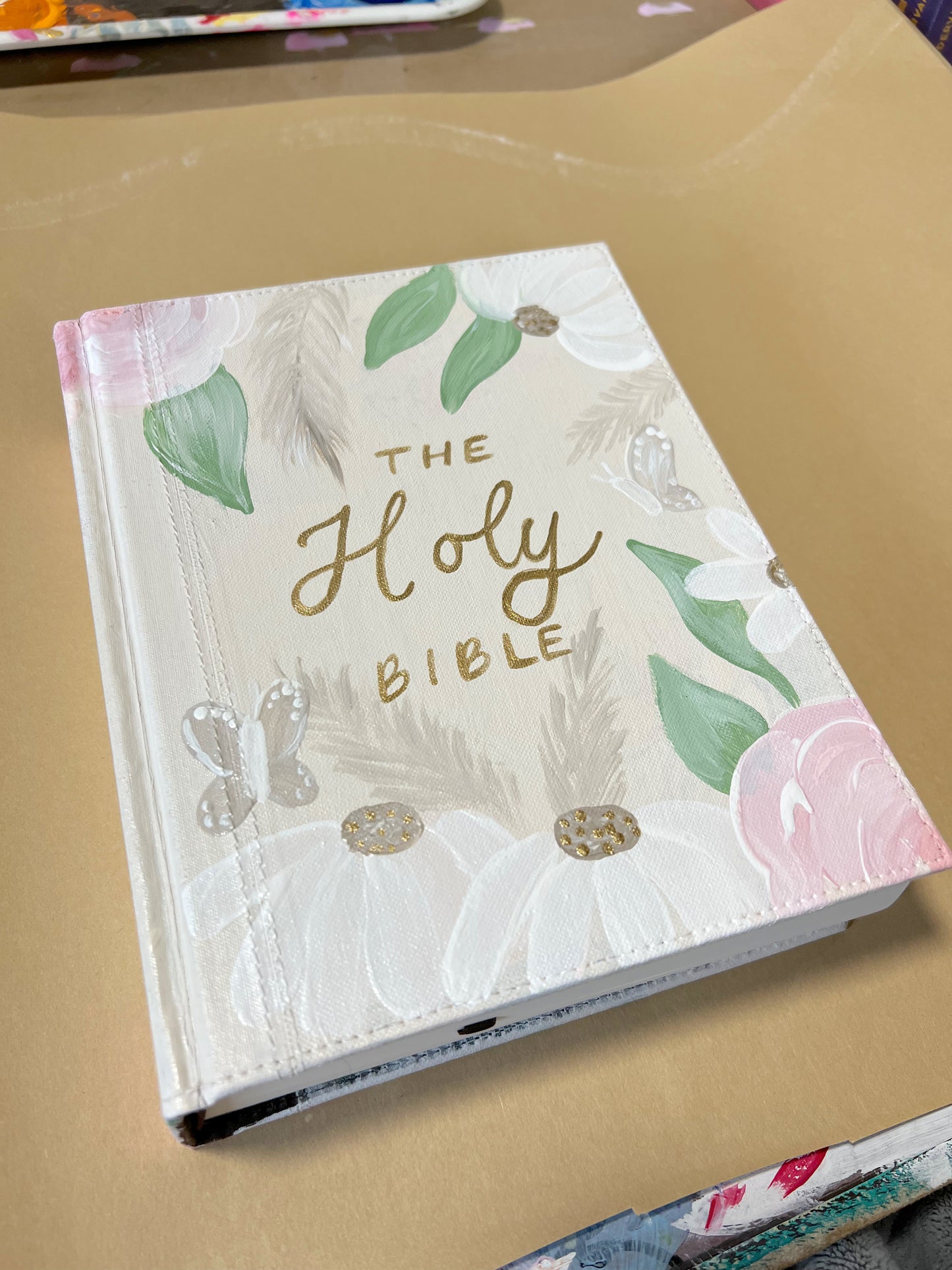 Customizable Hand Painted Bible