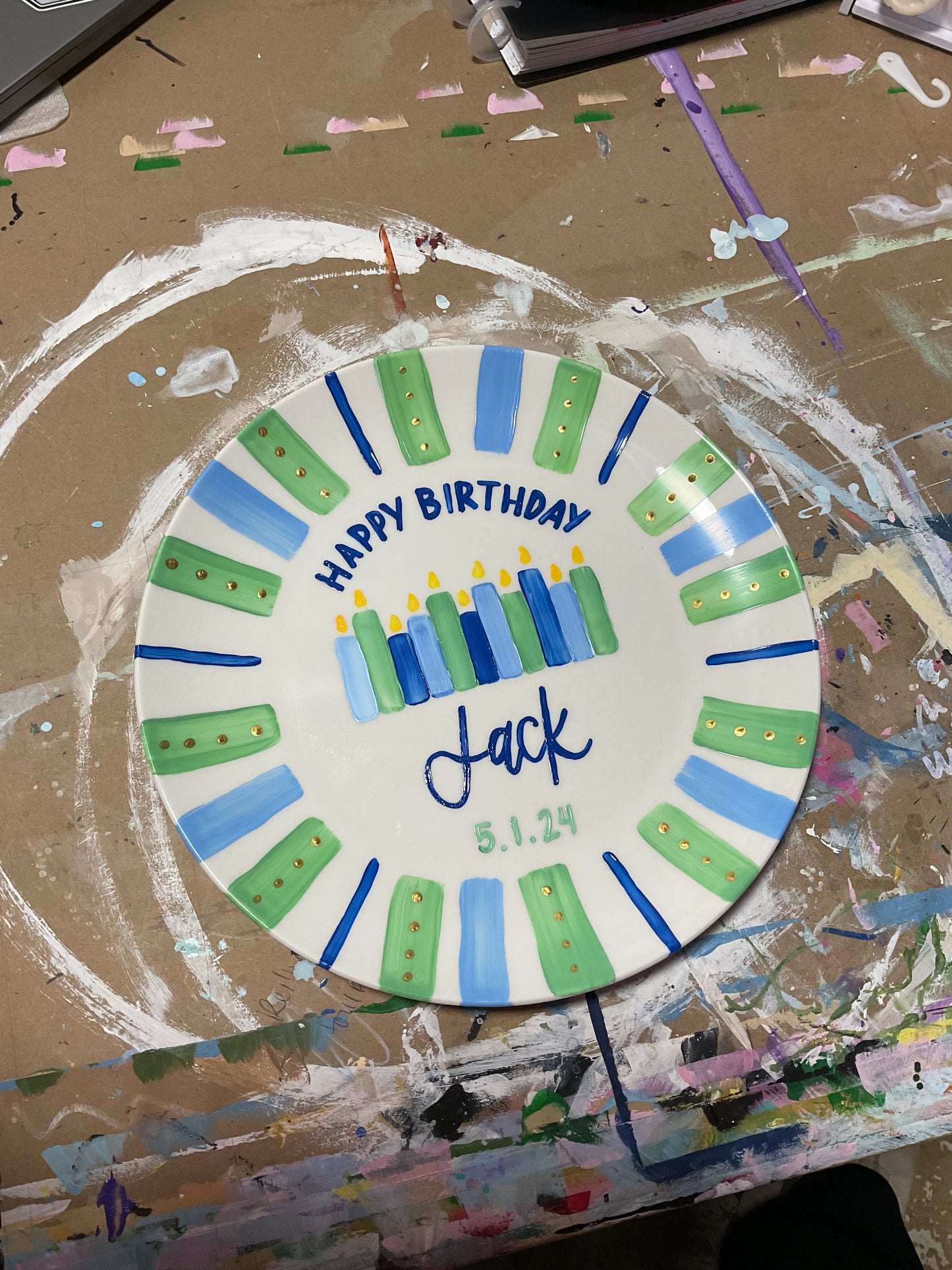 Customizable Celebratory Plate