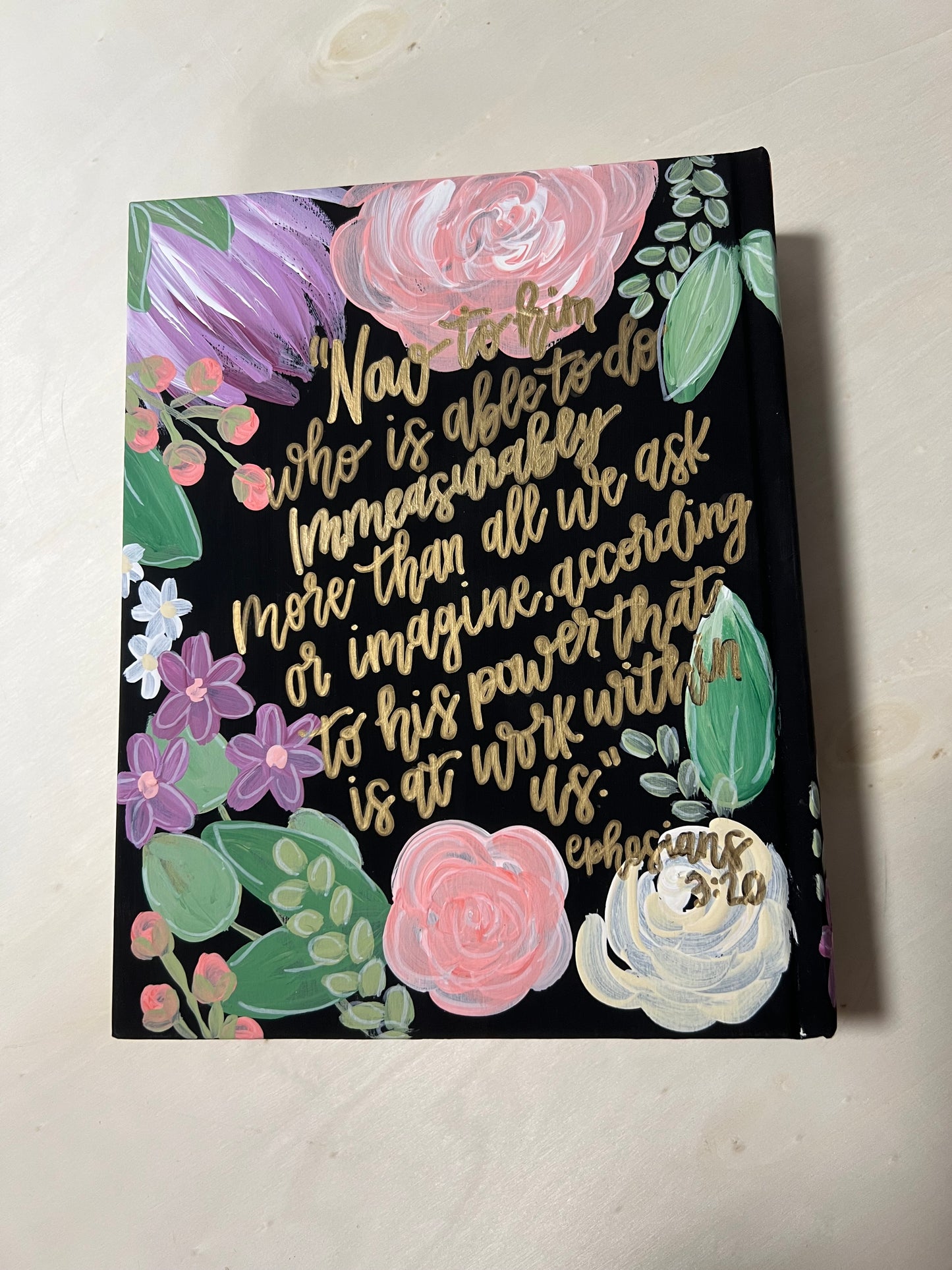 Customizable Hand Painted Bible