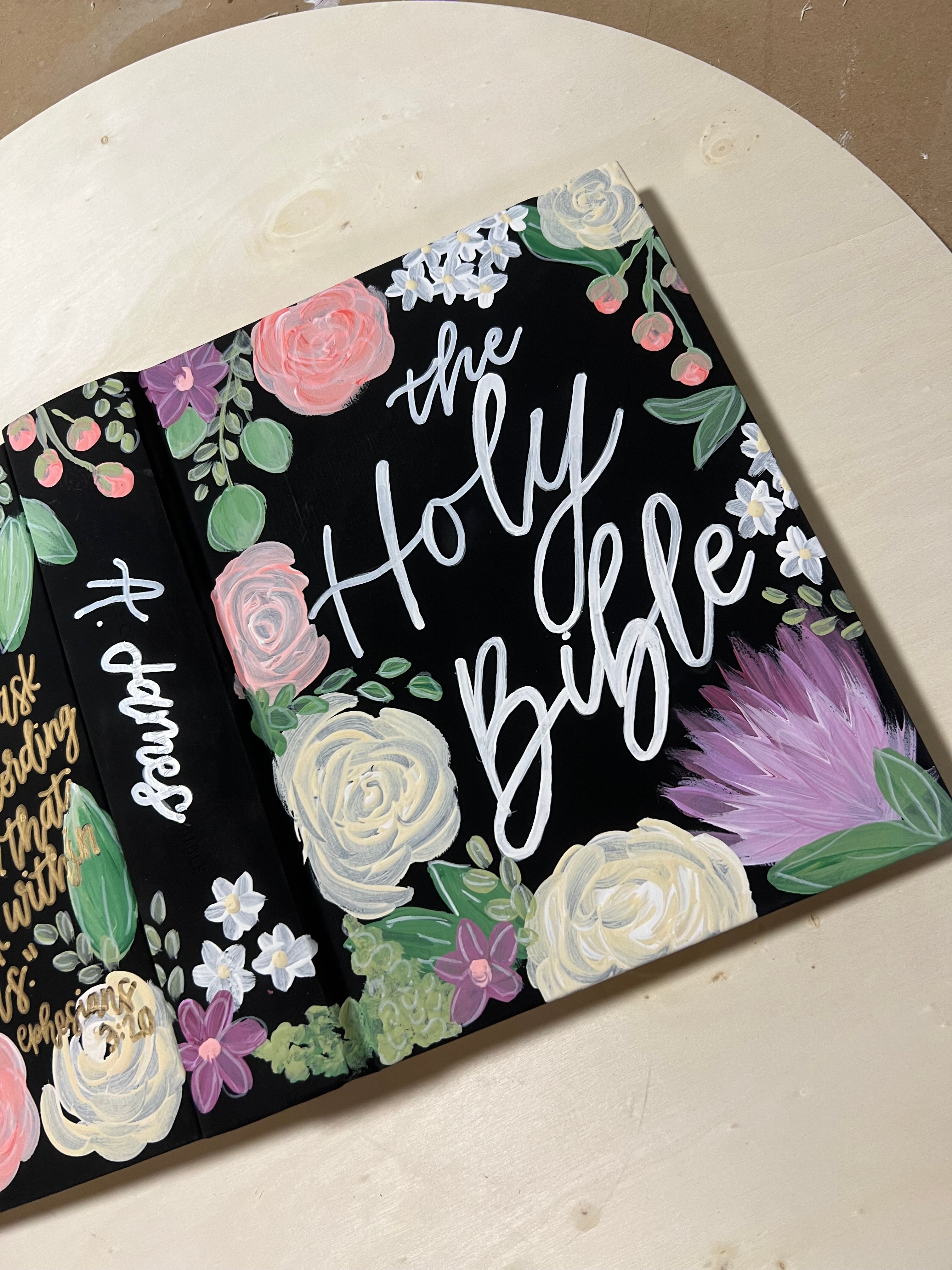 Customizable Hand Painted Bible – The Painted Proverbs Studio