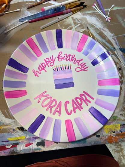 Customizable Celebratory Plate