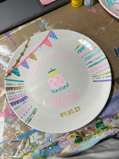 Customizable Celebratory Plate